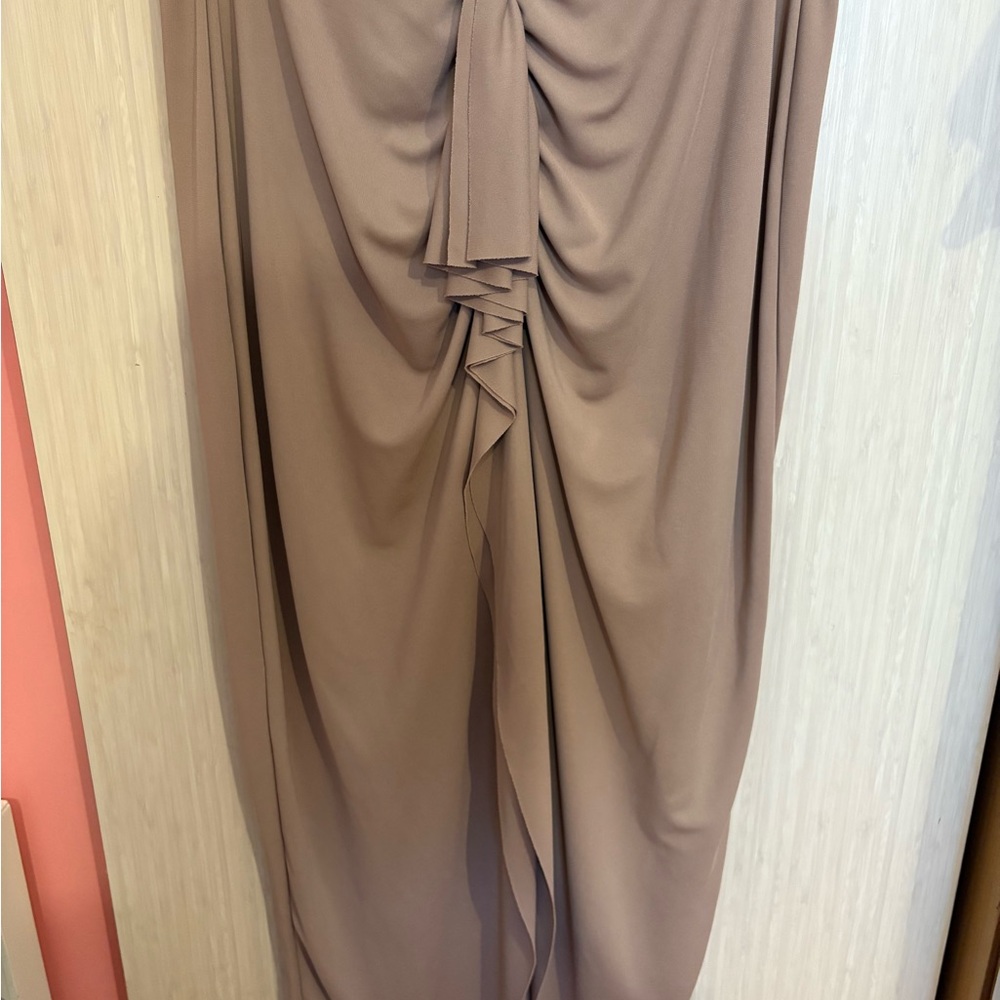 H&M Beige Skirt with Bow Detail